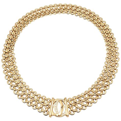 cartier necklace with diamonds